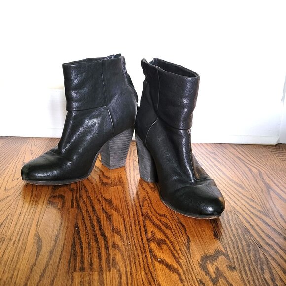 rag & bone shoes New York Boot / Black Leather / Size US 6 - Picture 7 of 13